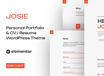 Josie – CV Resume WordPress Theme