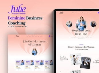 Julie – Feminine Business Coaching Elementor Template Kit