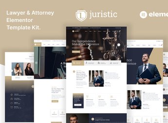 Juristic – Lawyer Attorney & Law Firm Elementor Template Kit