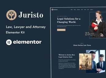 Juristo – Lawyer & Attorney Elementor Template Kit