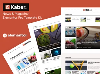 Kaber – News & Magazine Elementor Pro Template Kit