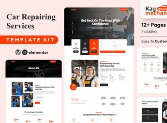 Kaymechanic – Car Repair & Auto Service Elementor Template Kit