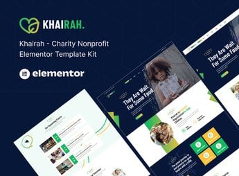 Khairah – NonProfit Charity Elementor Template Kit