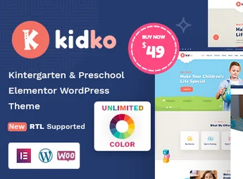 Kidko – Kindergarten & Baby Care WordPress Theme + RTL