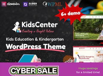 KidsCenter – Kindergarten and Kid Care Education WordPress Theme