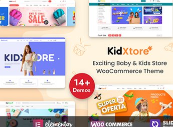 KidXtore – Kids Clothing and Toys Store Elementor WooCommerce WordPress Theme