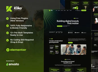 Kliko – Digital Agency Elementor Template Kit