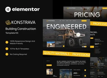 Konstrava – Building Construction Elementor Template Kit