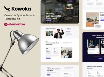 Kowoka – Coworking Space Rent Elementor Kit