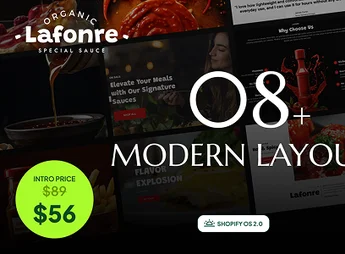 Lafonre | Gourmet Sauces & Spices Shopify Theme OS 2.0