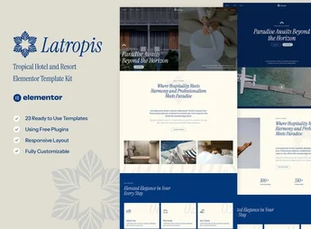 Latropis – Tropical Hotel & Resort Elementor Template Kit