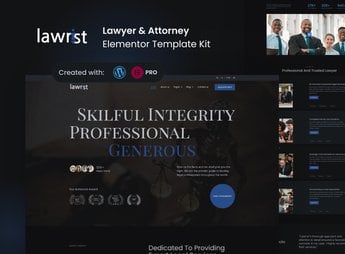 Lawrist – Lawyer & Attorney Elementor Pro Template Kit