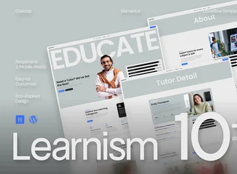 Learnism – Professional Online Courses Elementor Template Kit