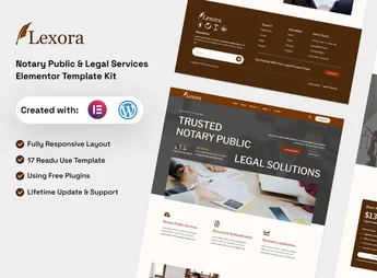 Lexora – Notary Public & Legal Services Elementor Template Kit