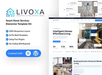 LivoXa – Smart Home Services Elementor Template Kit