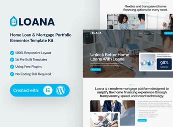 Loana – Home Loan & Mortgage Elementor Template Kit