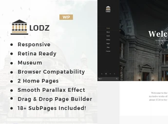 Lodz – Museum & Exhibition WordPress Theme