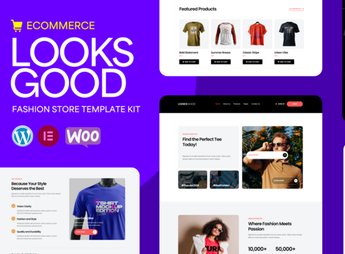LooksGood – T-shirt Store Elementor Pro Template Kit