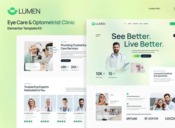 Lumen – Eye Care & Optometrist Clinic Elementor Template Kit