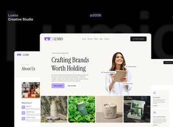 Lumio – Brand Identity & Packaging Design Studio Elementor Website Template Kits