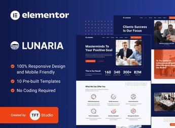 Lunaria – Multipurpose Business Elementor Template Kit