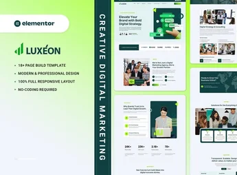 Luxeon – Creative Digital Marketing Elementor Template Kit