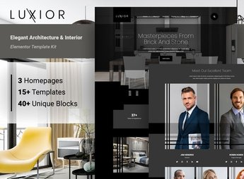 Luxior – Architecture & Interior Elementor Template Kit