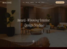 Maisone – Luxury Interior Design Elementor Template Kit
