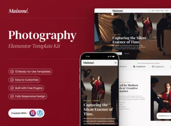 Maisone – Photography Elementor Template Kit