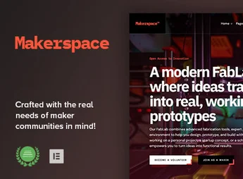 Makerspace – FabLab & Community Workshop WordPress Theme