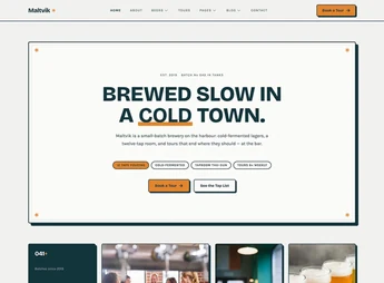 Maltvik – Craft Beer & Brewery Elementor Template Kit