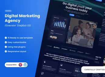 Marketify – Digital Marketing Agency Elementor Template Kit