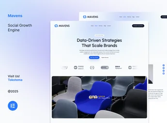 Mavens – Social Growth Engine Website Elementor Template Kits