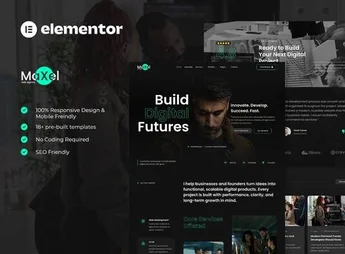 MaXel – Web Development & Portfolio Elementor Template Kit