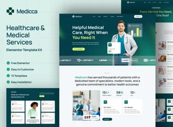 Medicca – Healthcare & Medical Services Elementor Template Kit