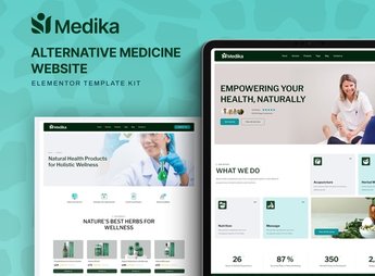 Medika – Alternative Medicine Website Elementor Template Kit