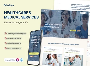 Medixa – Healthcare & Medical Services Elementor Template Kit