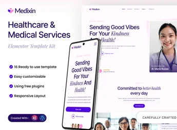 Medixin – Healthcare & Medical Services Elementor Template Kit