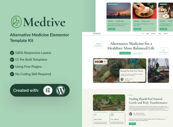 Medtive – Alternative Medicine Elementor Template Kit
