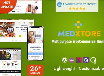 MedXtore – Responsive Multipurpose Elementor WooCommerce WordPress Theme