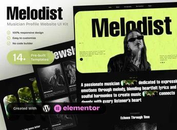 Melodist – Musician Profile Elementor Template Kit