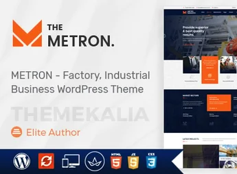 Metron – Industry and Construction WordPress Theme