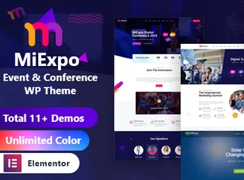 MiExpo | Event Conference Elementor WordPress Theme