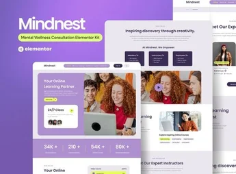 Mindnest – Mental Wellness Consultation Elementor Template Kit