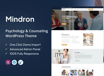 Mindron – Psychology & Counseling WordPress Theme