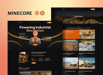 Minecore – Mining & Industry Elementor Template Kit