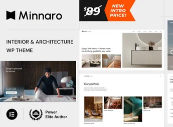 Minnaro– Interior Design and Architecture WordPress Theme