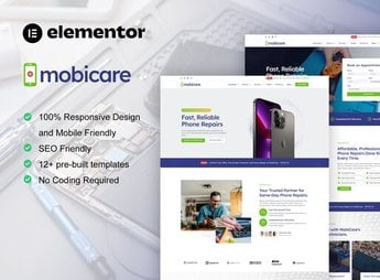 MobiCare – Mobile Phone & Computer Repair Elementor Pro Template Kit