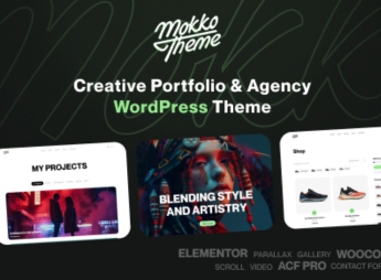 Mokko – Creative Portfolio & Agency
WordPress Theme