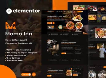 MomoInn – Hotel & Restaurant Elementor Template Kit